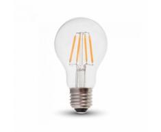 V-TAC PRO VT-256 Ampoule globe 6W Chip led samsung filament A60 E27 blanc chaud 2700K - SKU 287