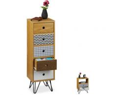 Petite armoire avec tiroirs, retro & vintage, salon et entrée, meuble d'appoint HlP: 90x30x25 cm,