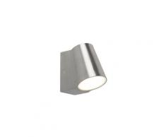 Lampe d'extérieur en aluminium avec capteur lumière-obscurité avec LED - Uma Qazqa Moderne