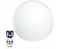 boule lumineuse multicolore rechargeable d\\'extérieur d.60cm - BOBBY C60 - lumisky