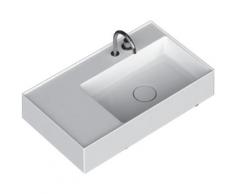 Domus Falerii Lavatrucco - Lavabo à poser/suspendu 800x460 mm. Vasque à droite (code 17CN821) .
