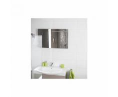 Chauffage mural infrarouge miroir - epaisseur 6 mm 620 x 900 x 50 mm - 600W