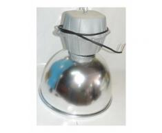 Suspension industrielle gamelle 400W Ø 485mm reflecteur aluminium lampe à decharge sodium (non