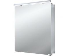 Armoire de toilette à LED Emco asis pure, 1 porte, 600mm, Exécution: avec éclairage du lavabo