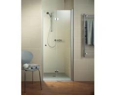 Porte de douche pivotante-pliante, verre 6 mm, profilé en aspect chromé, Garant, Schulte, 80 x 200