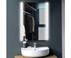 Skecten - Design Miroir Mural Miroir Lumineux à LED pour Salle de Bain Blanc Froid 70*50 cm
