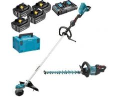 Pack Makita Jardin: Débroussailleuse 36V DUR368L + Taille-haies 18V 50cm DUH502 + 4 batt 5Ah