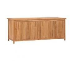 Boite de rangement de jardin 150x50x58 cm Bois de teck solide