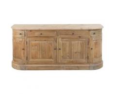 Made In Meubles - Enfilade Arrondie en Vieux Bois 180 cm AuthentiQ - Bois