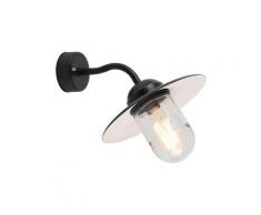munich - LED Applique murale Industriel - 1 lumière - L 26 cm - Noir - Rustique - Salle de