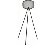Urban Living - Lampadaire design industriel en métal Spirit - H. 160 cm - Noir - Noir