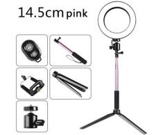 Lampe D'Appareil-Photo Selfie Dc5V 5W 64 Led, Trepied Telescopique - Largeur De Diametre 145Mm