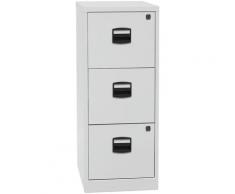 Bisley Home Classeur pour dossiers suspendus PFA, 3 tiroirs, gris clair | PFA3F645 - Coloris corps: