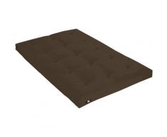 Matelas Futon Coton Couleur - Chocolat, Dimensions - 140 x 190 cm