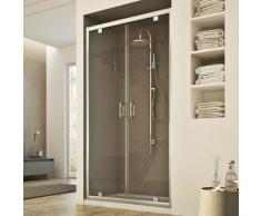 Porte Douche 90CM H185 transparent modèle Sintesi 2 Portillons