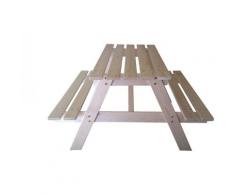 M018-1 Table enfant en bois – Table de pique-nique pour enfants 90x90xH50 cm - pour l'extérieur ou