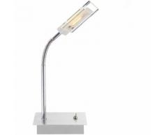Lampe de table LED 5 watts luminaire verre lecture éclairage bureau chevet DEL