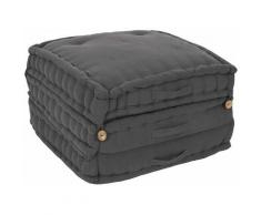 Matelas futon pliable 180x60x10 cm gris anthracite coton - Gris