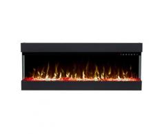 Cheminée électrique noire cm 48,4x20x183 INSERT-72 - Glow-fire