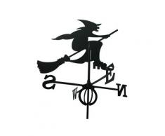 Outils Et Nature - Girouette sorcière en fer forgé grand modèle