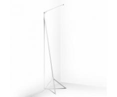 Lampadaire Design blanc LED incl. - Lazy Lamp Qazqa Design, Moderne Luminaire avec variateur