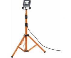 LEDVANCE Lampe de travail LED pour le sol, WORKLIGHTS - TRIPOD / 20 W, 220…240 V, Angle de