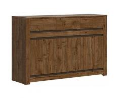 KALIA - Buffet style classique salon/salle à manger - 149x98.5x45.5 - 3 portes+3 tiroirs - Enfilade