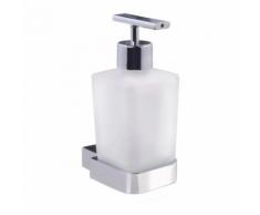Distributeur de savon liquide 63 x 94 x 158 mm en zinc chrome serie NEW YORK Anneau d'amortissement