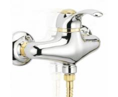 Mitigeur douche avec complet douche Porta & Bini Royal 10240 | chromè-or