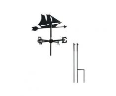 Outils Et Nature - Girouette Bateau petit modèle + Mât à planter