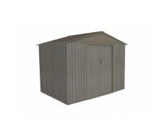 Abri de jardin en métal aspect BOIS VIEILLI® - 4,72 m²