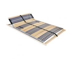 Sommier a lattes avec 42 lattes 7 zones 140 x 200 cm