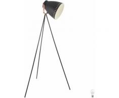 lampe de salon souffleuse Translucide Lampadaire Spot Design verstellbarim mis incl. lampes LED