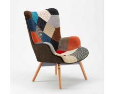Ahd Amazing Home Design - Fauteuil Design Style Scandinave Patchwork Salon Patchy