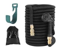 PEDY Tuyau d'arrosage Extensible, Tuyau Flexible à 8 Fonctions Elastique pour Irrigation et