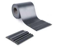50 m x 19 cm Paravent Brise Vue Visuelle Protectiont en pvc, avec 35 pcs Clips de Montage, pour