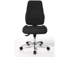 Topstar Chaise pivotante ergonomique - dossier rembourré - habillage noir