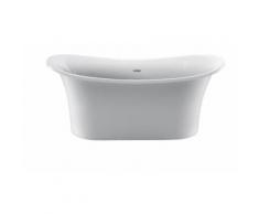 Baignoire îlot design ovale BELLEVUE blanche 181 cm