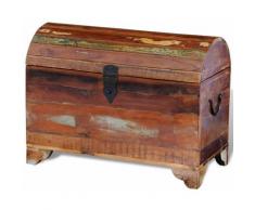 Coffre de rangement Bois de récupération massif