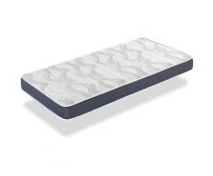 Dormalit - Matelas BEBE MILU BLEU 57x117 Epaisseur 11 CM - Noyau mousse perfore et Anti Bacterien