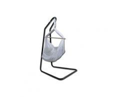 Hamac Bébé avec Support - 160cm Pied Balancelle - Berceau à Ressort avec Matelas