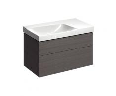 Keramag Xeno 2 Meuble sous-lavabo avec découpe pour siphon à gauche 807592 880x530x462mm, structure