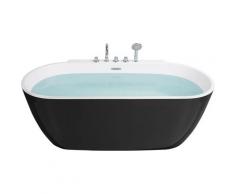 Baignoire îlot ovale noire ROTTO
