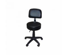 eyepower Tabouret de Travail MST-405 chaise pivotante 360° réglable en hauteur siège rembourré avec
