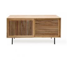 Made In Meubles - Buffet acacia 2 portes coulissantes