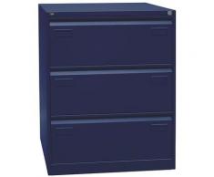 Bisley Classeur pour dossiers suspendus LIGHT, à 2 rangées, 3 tiroirs, format A4, bleu oxford |
