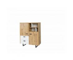 Vitrine, petite armoire, vaisselier OAK. Meuble design et tendance pour votre salon ou salle à