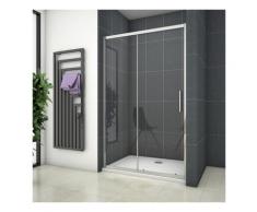 Porte de douche coulissante 110x190cm en niche porte de douche