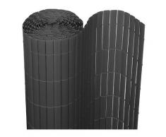 Canisse double face PVC,Gris anthracite,0.9 x 4 m,Résistant aux UV Tapis de protection visuelle