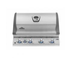 Napoleon - Barbecue à gaz encastrable LEX 485 inox 4 brûleurs + brûleur arrière
